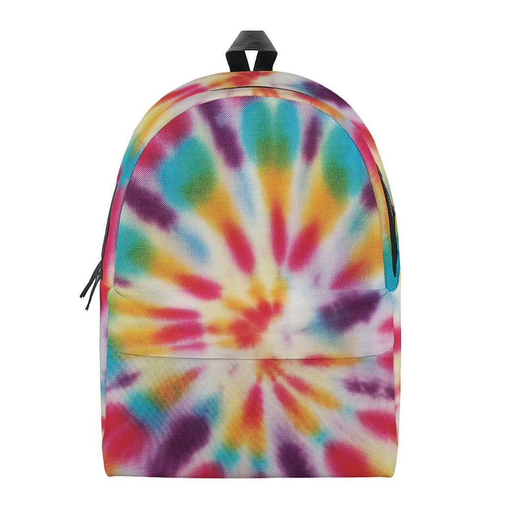 Bright Swirl Tie Dye Print Backpack