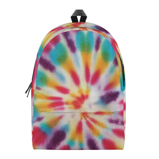 Bright Swirl Tie Dye Print Backpack