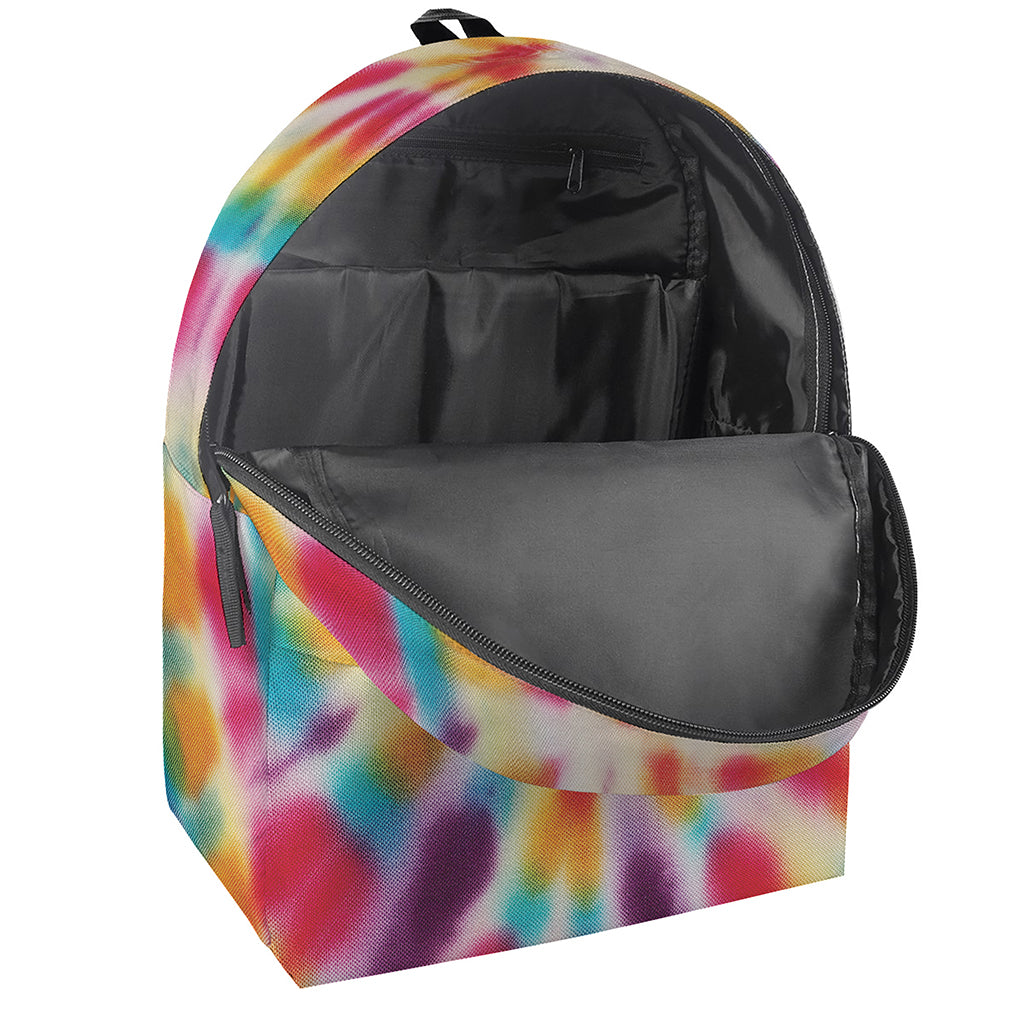 Bright Swirl Tie Dye Print Backpack