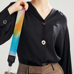 Bright Swirl Tie Dye Print Bag Strap