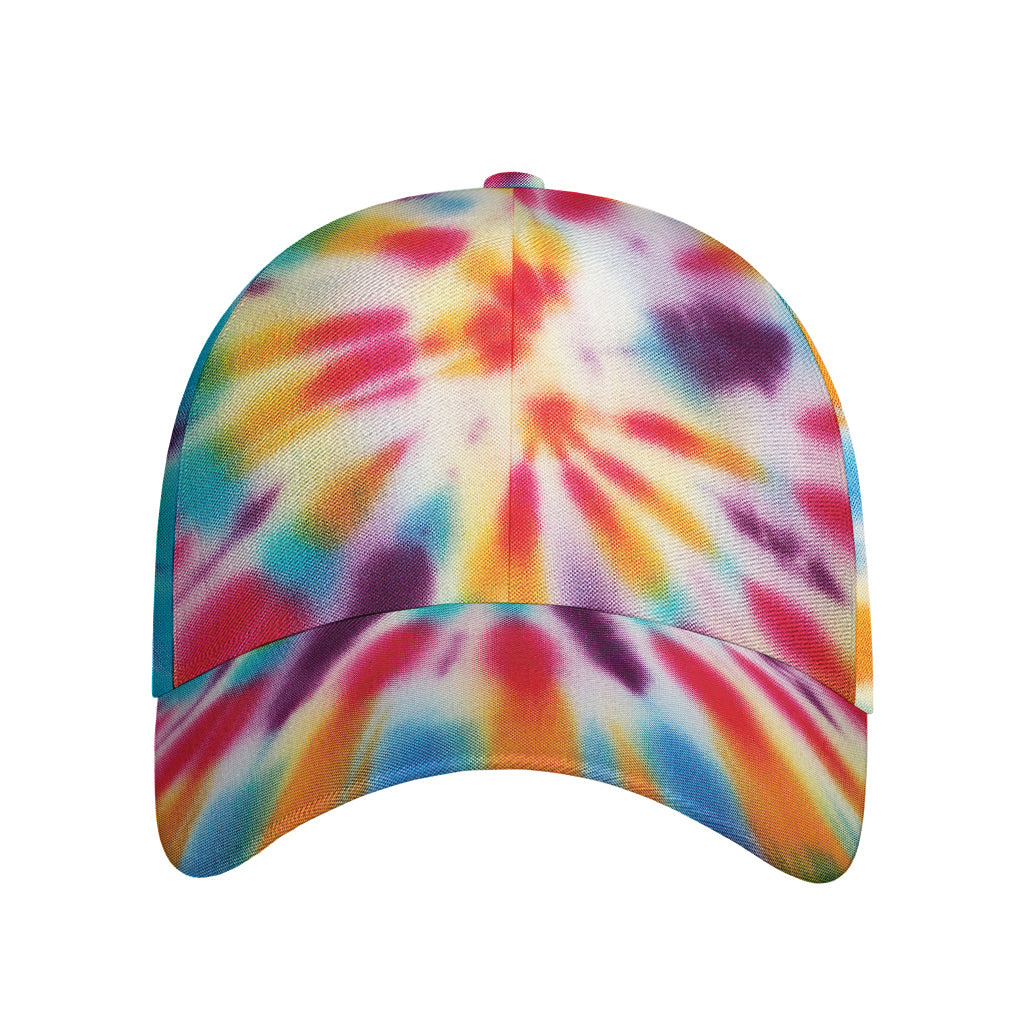 Bright Swirl Tie Dye Print Baseball Cap