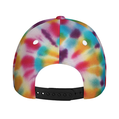 Bright Swirl Tie Dye Print Baseball Cap