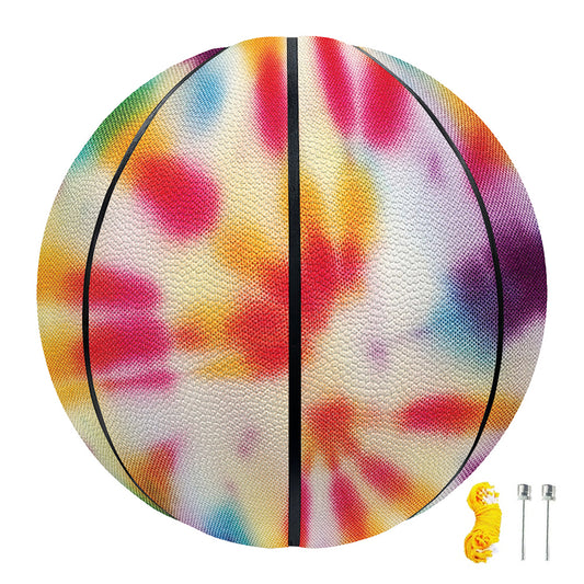 Bright Swirl Tie Dye Print Basketball