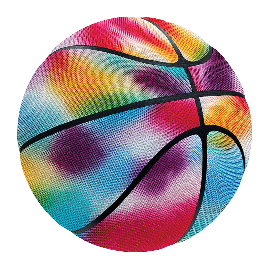 Bright Swirl Tie Dye Print Basketball