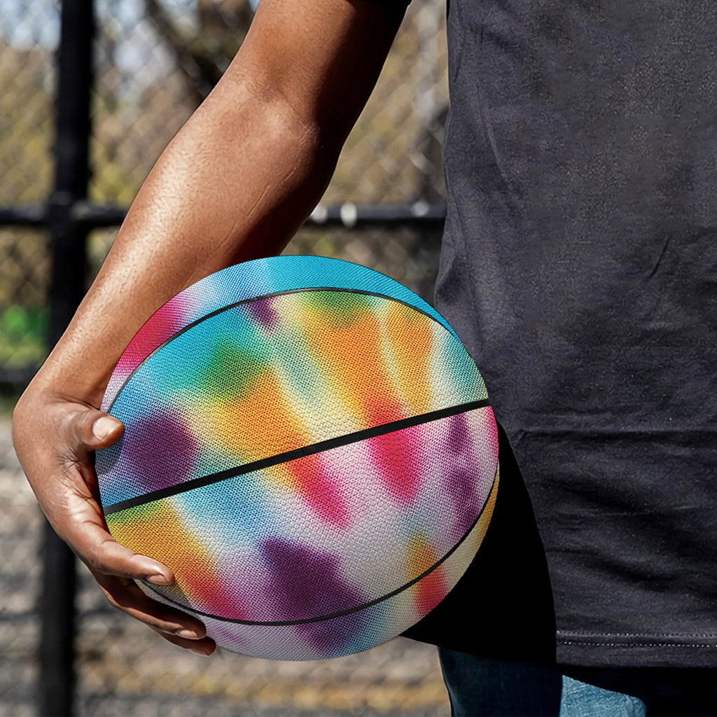 Bright Swirl Tie Dye Print Basketball