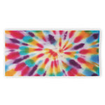 Bright Swirl Tie Dye Print Beach Towel