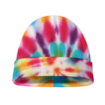 Bright Swirl Tie Dye Print Beanie