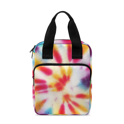 Bright Swirl Tie Dye Print Bible Tote Bag