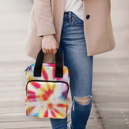 Bright Swirl Tie Dye Print Bible Tote Bag
