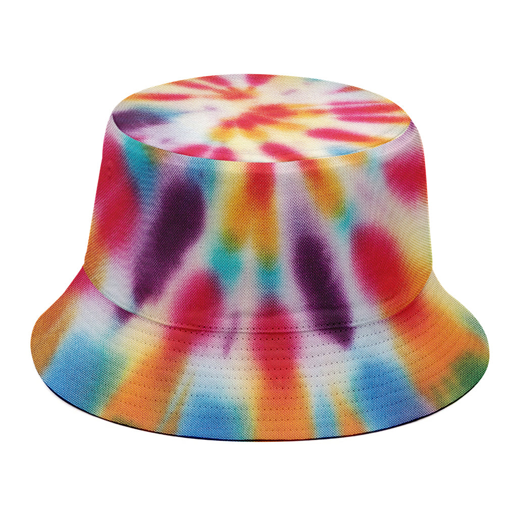 Bright Swirl Tie Dye Print Bucket Hat
