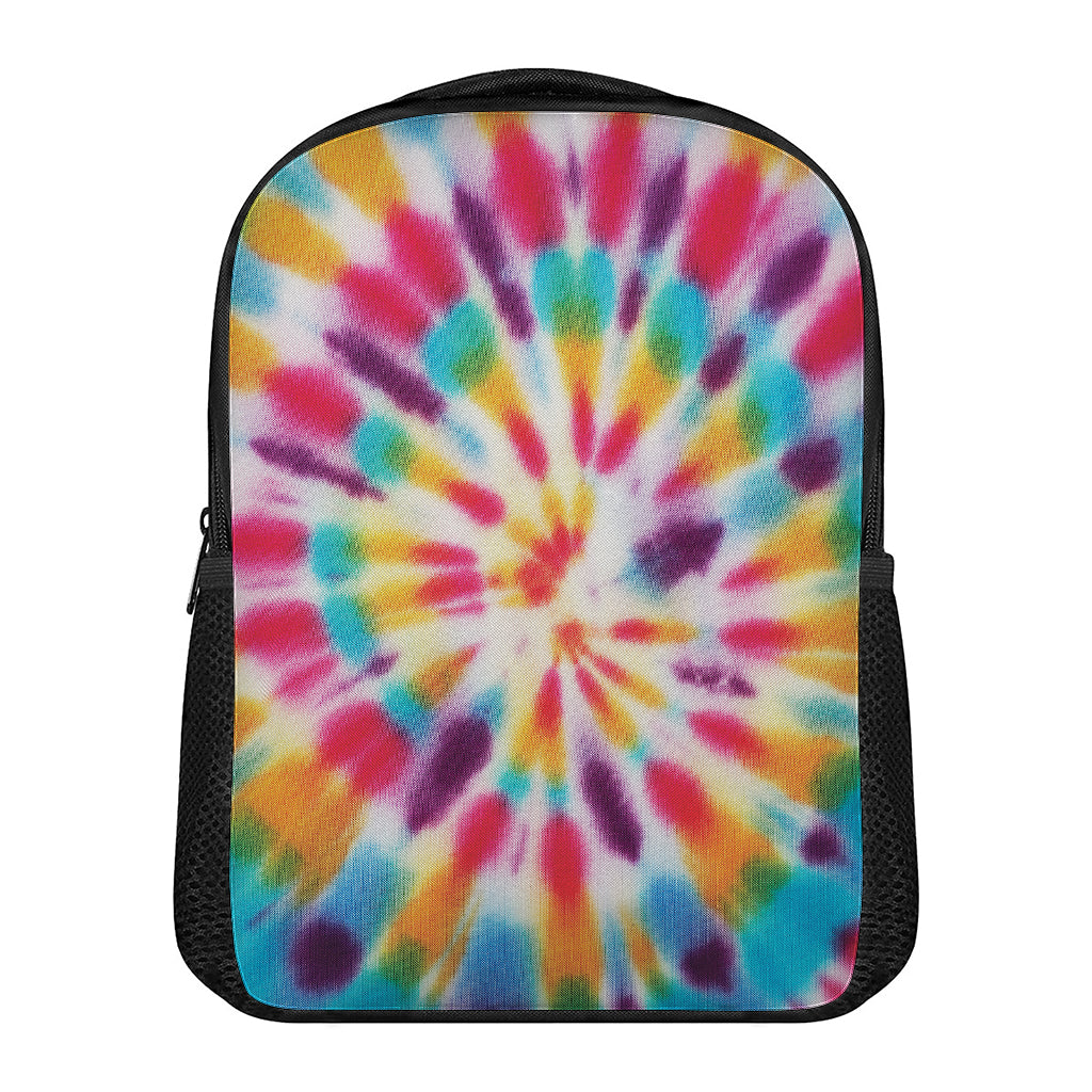 Bright Swirl Tie Dye Print Casual Backpack