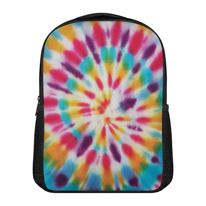 Bright Swirl Tie Dye Print Casual Backpack