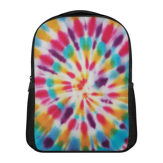Bright Swirl Tie Dye Print Casual Backpack