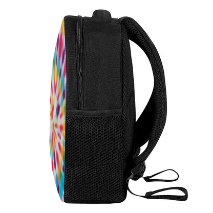 Bright Swirl Tie Dye Print Casual Backpack