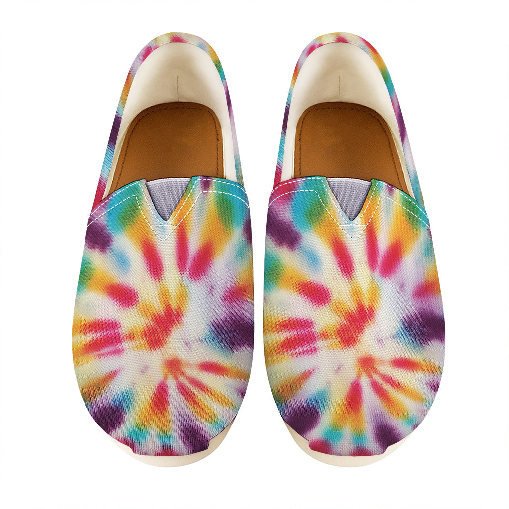 Bright Swirl Tie Dye Print Casual Shoes