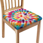 Bright Swirl Tie Dye Print Chair Cushion Cover