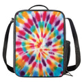 Bright Swirl Tie Dye Print Crossbody Lunch Bag