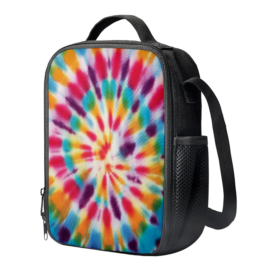Bright Swirl Tie Dye Print Crossbody Lunch Bag