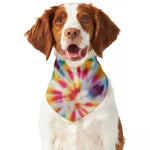 Bright Swirl Tie Dye Print Dog Bandana