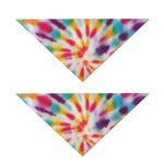 Bright Swirl Tie Dye Print Dog Bandana