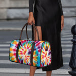 Bright Swirl Tie Dye Print Duffle Bag