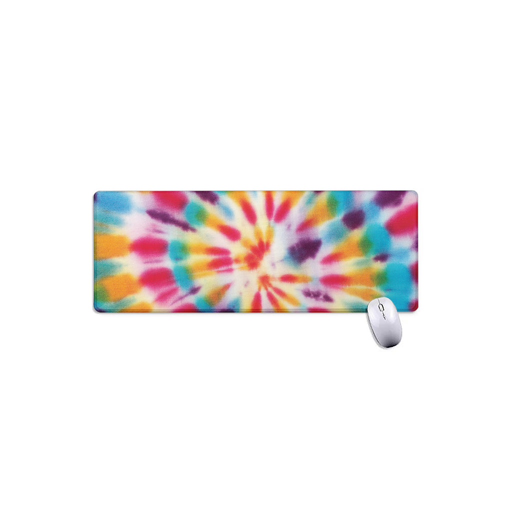 Bright Swirl Tie Dye Print Extended Mouse Pad