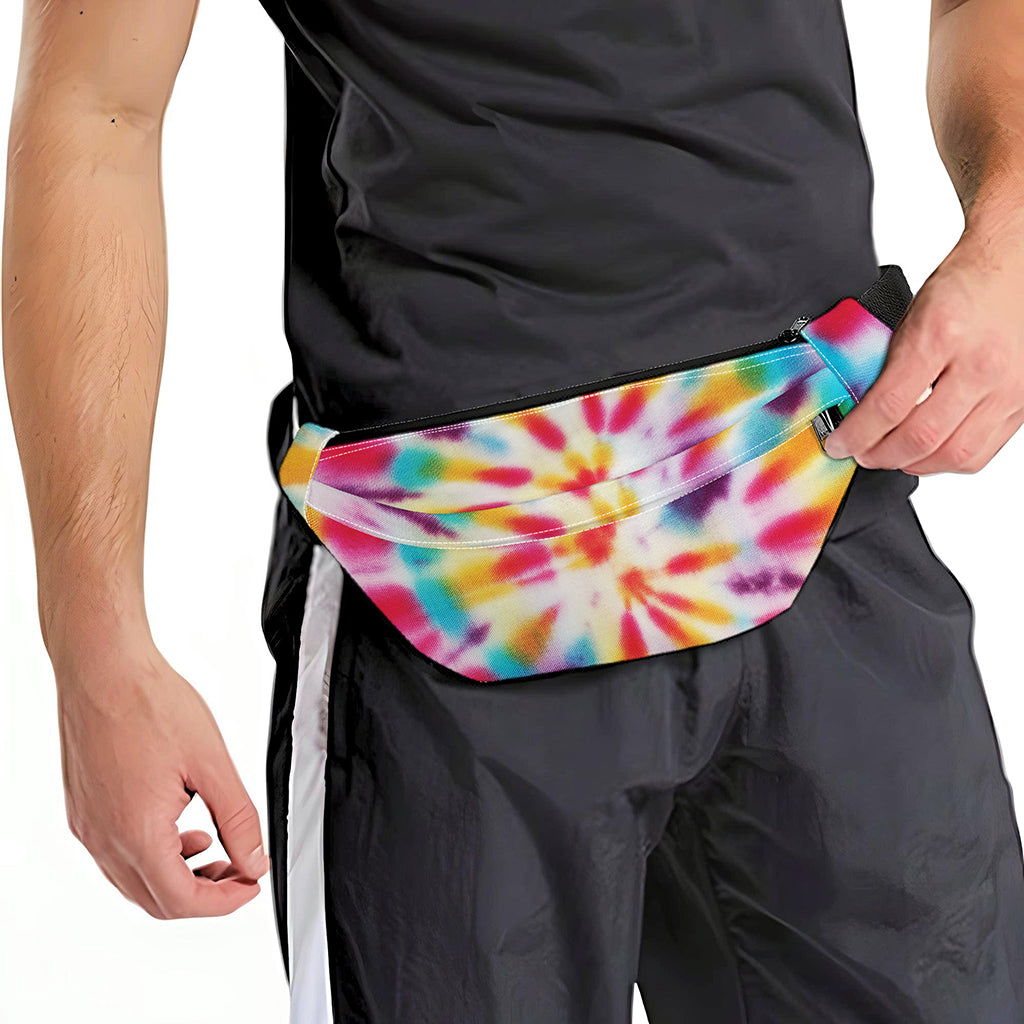 Bright Swirl Tie Dye Print Fanny Pack