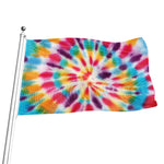 Bright Swirl Tie Dye Print Flag