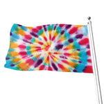 Bright Swirl Tie Dye Print Flag