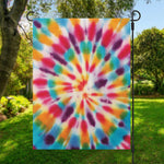 Bright Swirl Tie Dye Print Garden Flag