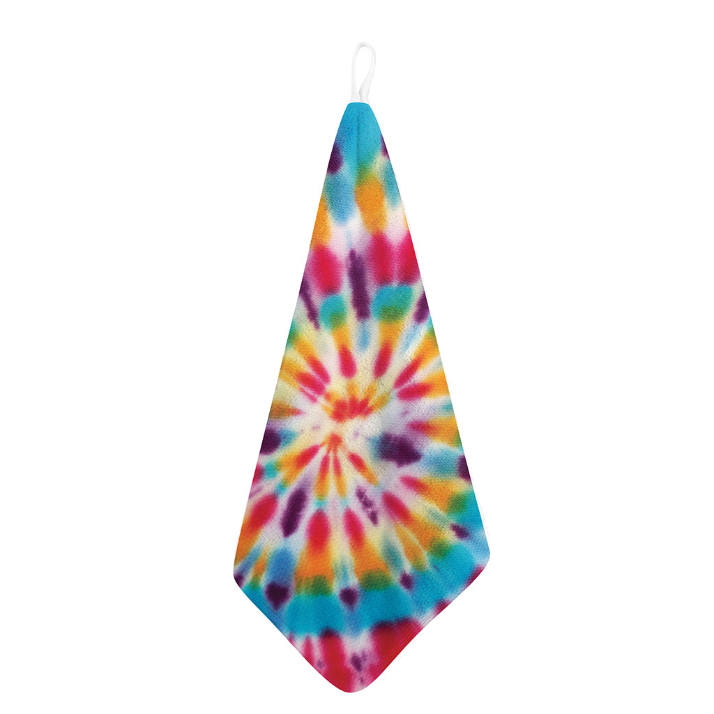 Bright Swirl Tie Dye Print Hand Towel
