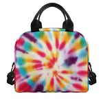 Bright Swirl Tie Dye Print Insulated Lunch Bag