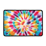 Bright Swirl Tie Dye Print Kitchen Mat