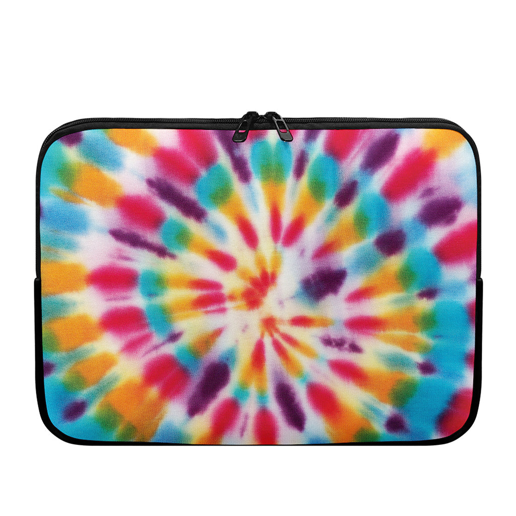 Bright Swirl Tie Dye Print Laptop Sleeve