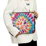 Bright Swirl Tie Dye Print Laptop Sleeve