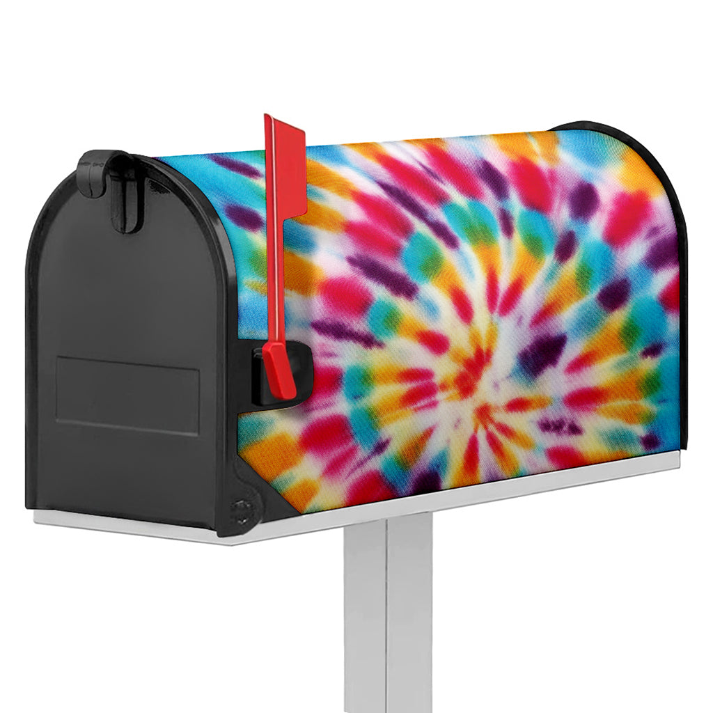 Bright Swirl Tie Dye Print Mailbox Cover