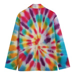 Bright Swirl Tie Dye Print Men's Blazer