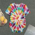 Bright Swirl Tie Dye Print Men's Bodysuit