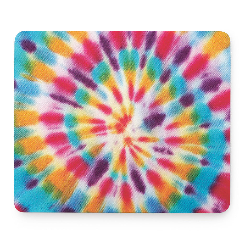 Bright Swirl Tie Dye Print Mouse Pad
