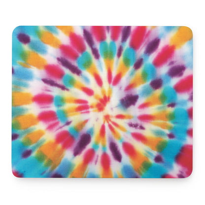 Bright Swirl Tie Dye Print Mouse Pad