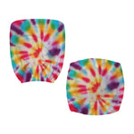 Bright Swirl Tie Dye Print Office Chair Cover
