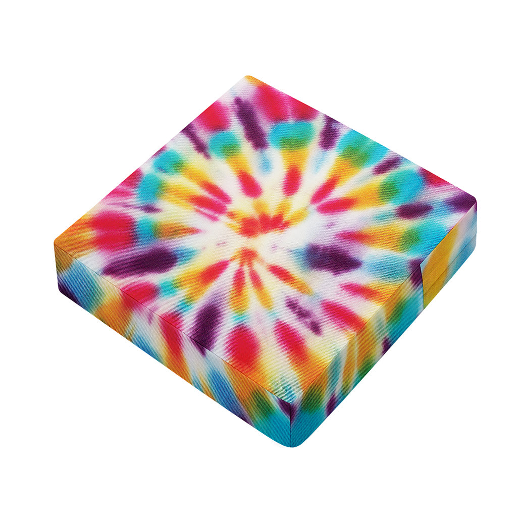 Bright Swirl Tie Dye Print Outdoor Seat Cushion Cover