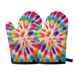 Bright Swirl Tie Dye Print Oven Mitts