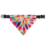 Bright Swirl Tie Dye Print Over The Collar Dog Bandana