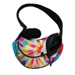 Bright Swirl Tie Dye Print Pet Sling Carrier