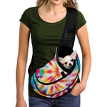 Bright Swirl Tie Dye Print Pet Sling Carrier