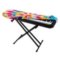 Bright Swirl Tie Dye Print Piano Keyboard Cover