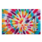 Bright Swirl Tie Dye Print Placemat