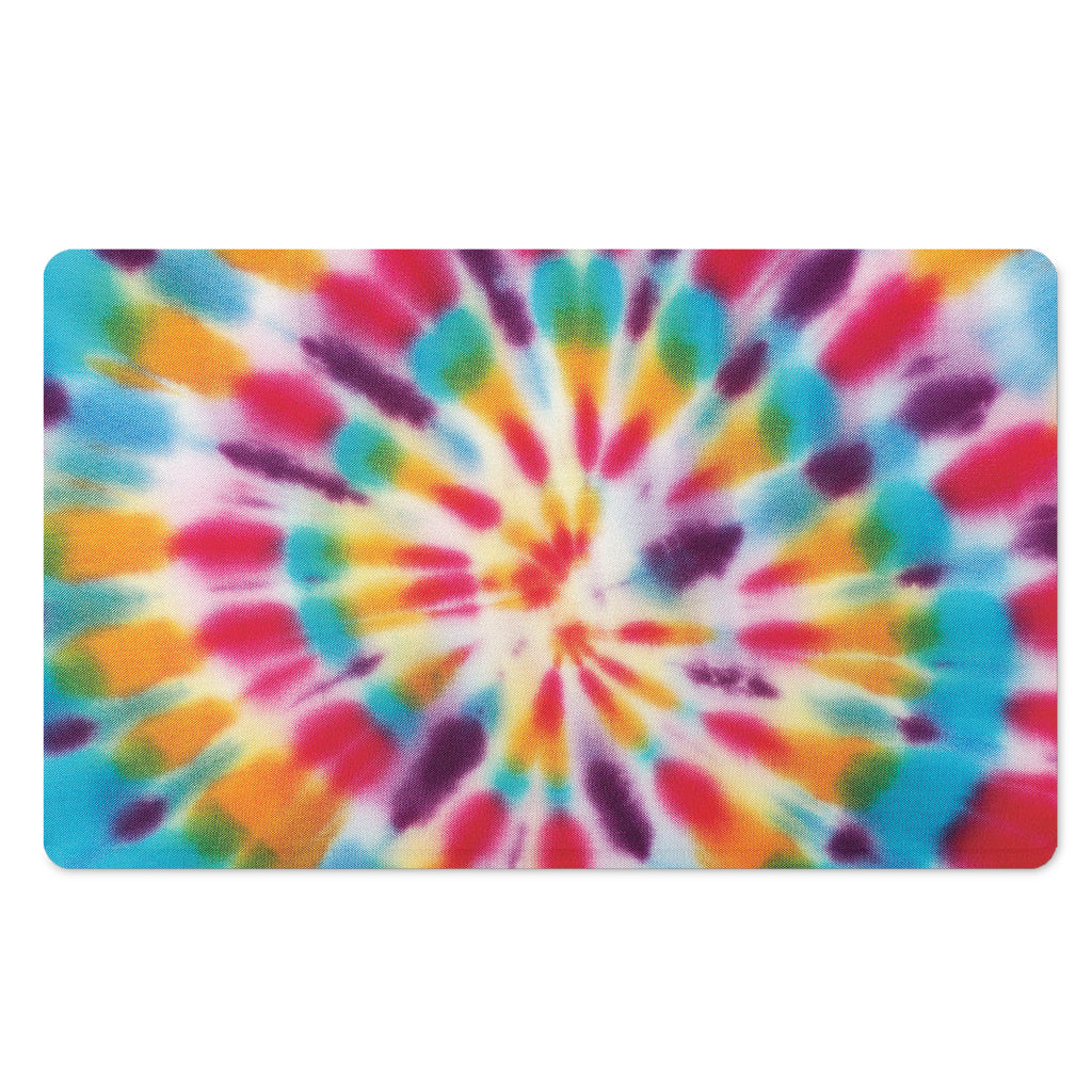 Bright Swirl Tie Dye Print Polyester Doormat