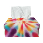 Bright Swirl Tie Dye Print Rectangle Tissue Box Cover